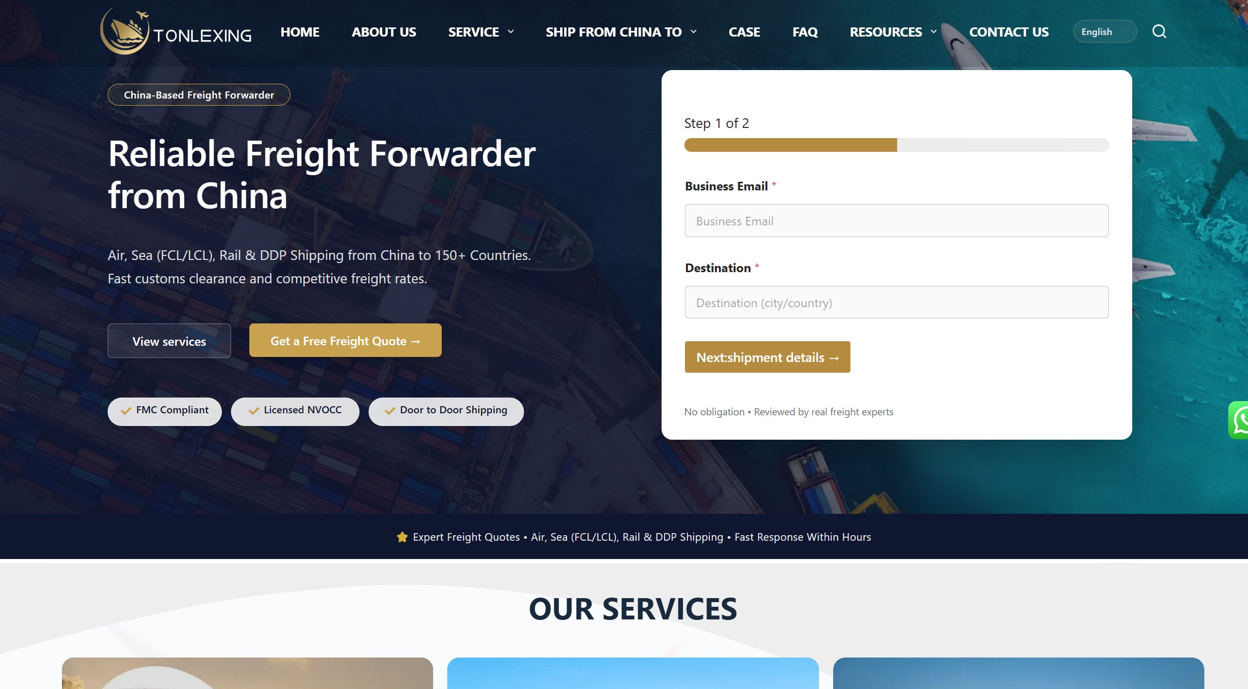 Top-Door-to-Door-Shipping-agent-in-China-tonlexing